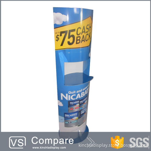 Auto Assemble Advertising Paper Stand in / Lightweight Totem Display